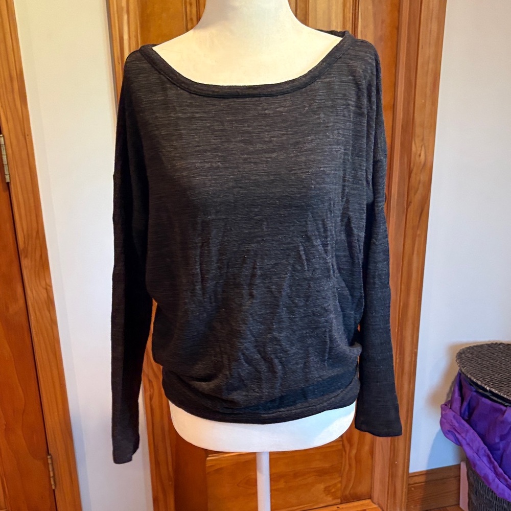 Lou & Grey Charcoal Long Sleeve Top